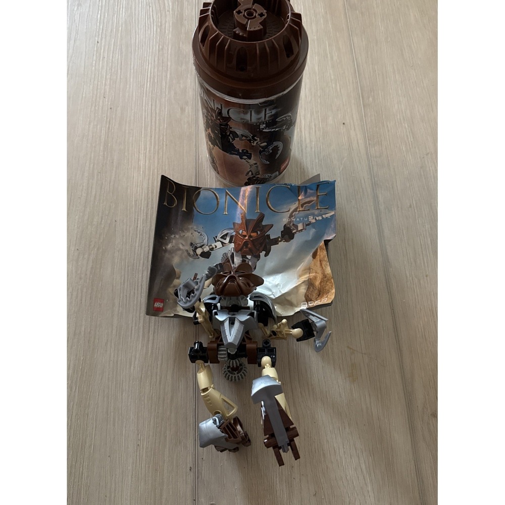 Lego Bionicle TOA POHATU NUVA 8568 Incomplete Figure Includes manual